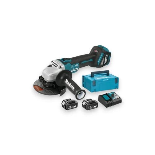 Makita DGA513RTJ szlifierka kątowa akumulatorowa 125 mm 18V LXT z dwoma akumulatorami 5,0 Ah i MAKPAC-Photoroom.webp