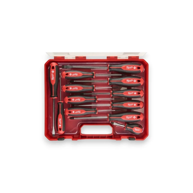 Milwaukee 4932472003 zestaw wkrętaków PH PZ SL 12 szt. w walizce