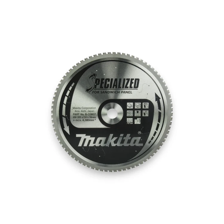 Makita B-33607 tarcza pilarska SPECIALIZED 355 x 30 mm 80Z do cięcia płyt warstwowych sandwich panel-Photoroom.webp