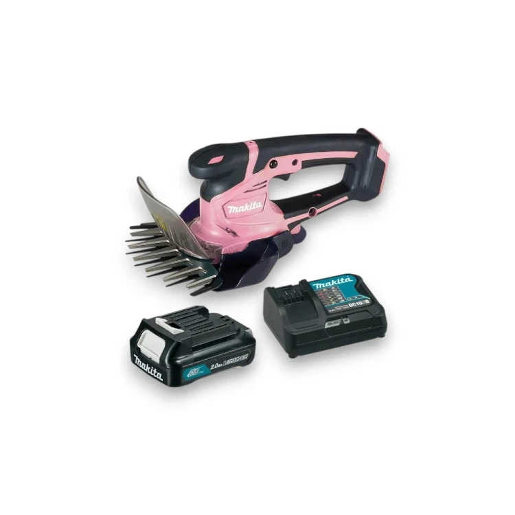 Makita UM600DSAP Różowe Nożyce Akumulatorowe do Trawy 12 V CXT 160 mm 2,0 Ah
