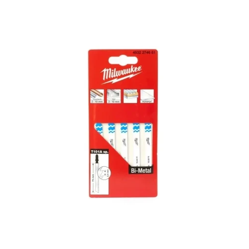 Milwaukee T101A sp. 4932274651 brzeszczoty Bi-Metal do wyrzynarki 75 mm 5 sztuk