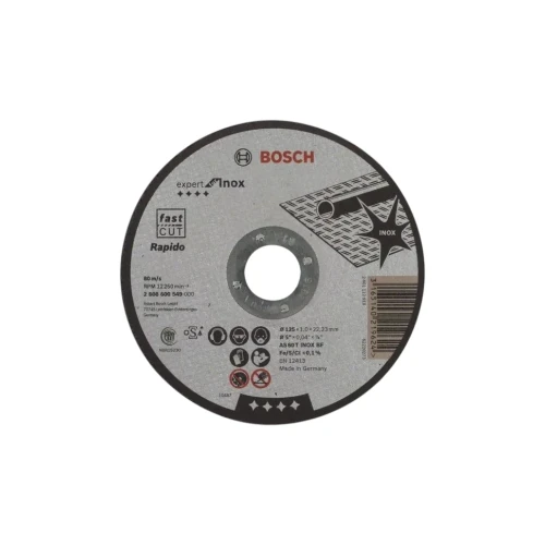 Bosch Expert for Inox Rapido 125x1,0x22,23 mm tarcza tnąca do stali nierdzewnej INOX 2608600549-Photoroom.webp