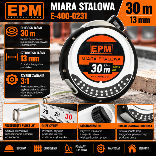 Profesjonalna miara stalowa EPM 30 m.png