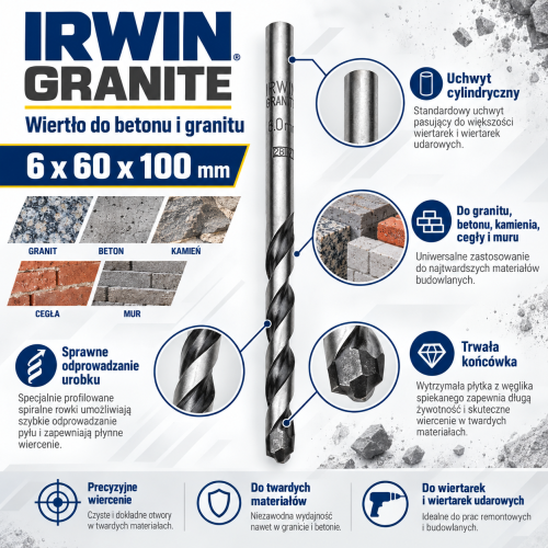 Wiertło IRWIN GRANITE do twardych materiałów (1).png