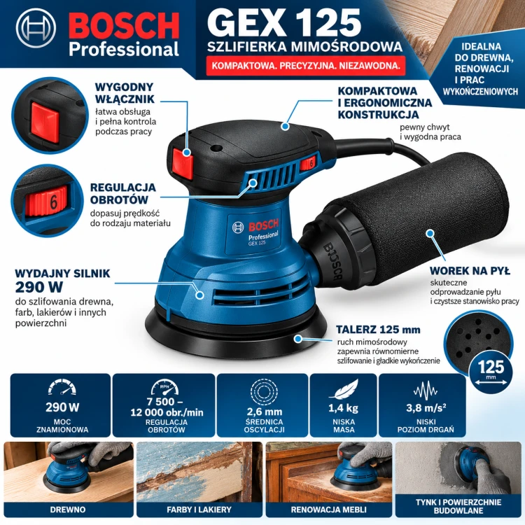 Infografika szlifierki mimośrodowej Bosch GEX 125.png