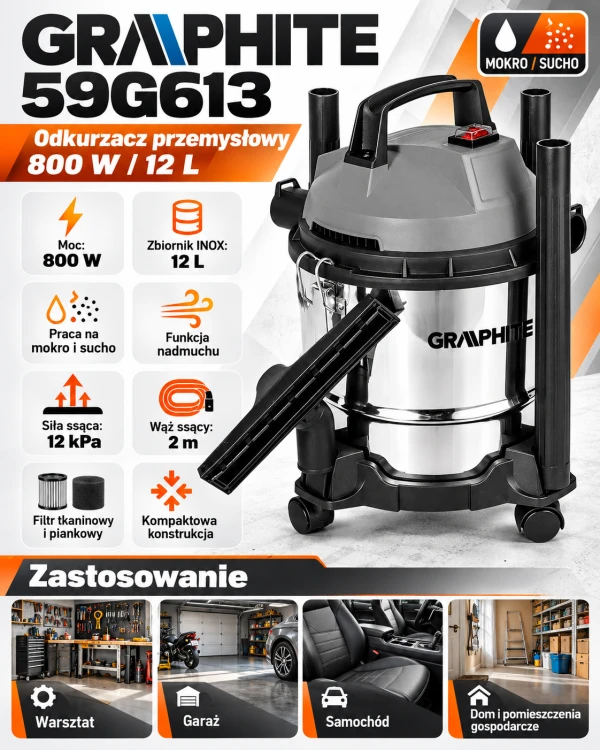 Odkurzacz przemysłowy GRAPHITE 59G613.png