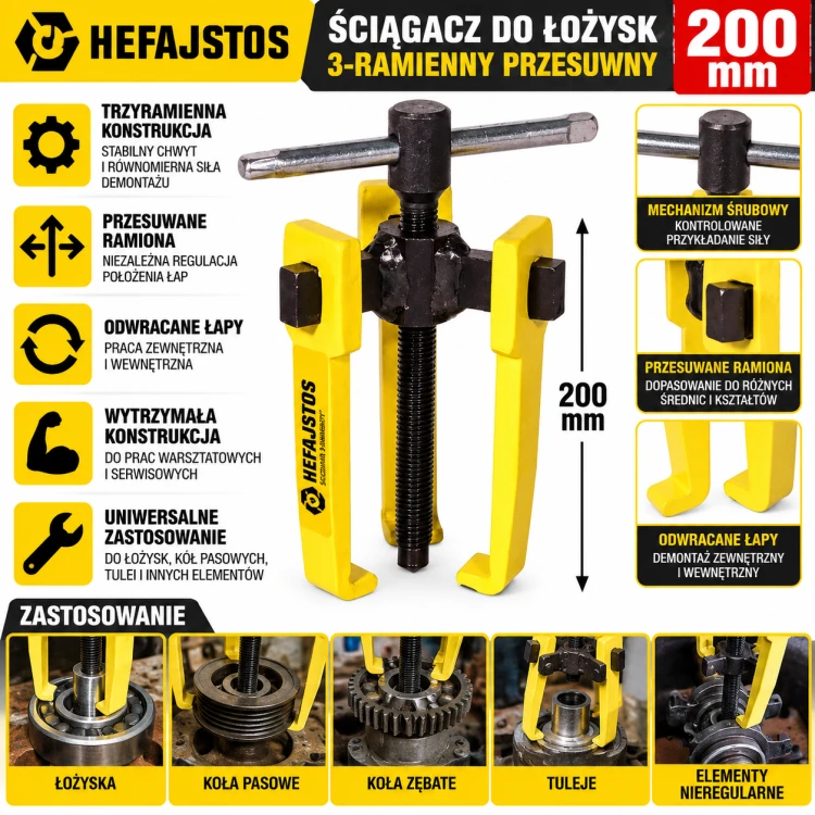 Ściągacz do łożysk HEFAJSTOS 200 mm.png