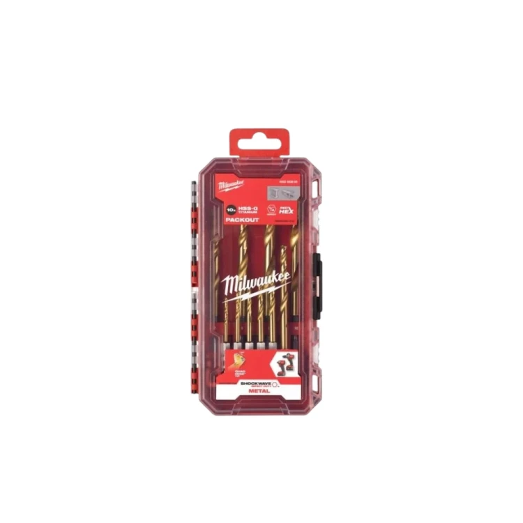 Milwaukee 4932493865 zestaw 10 wierteł do metalu SHOCKWAVE HSS-G TiN RED HEX 3–10 mm w kasecie-Photoroom.webp
