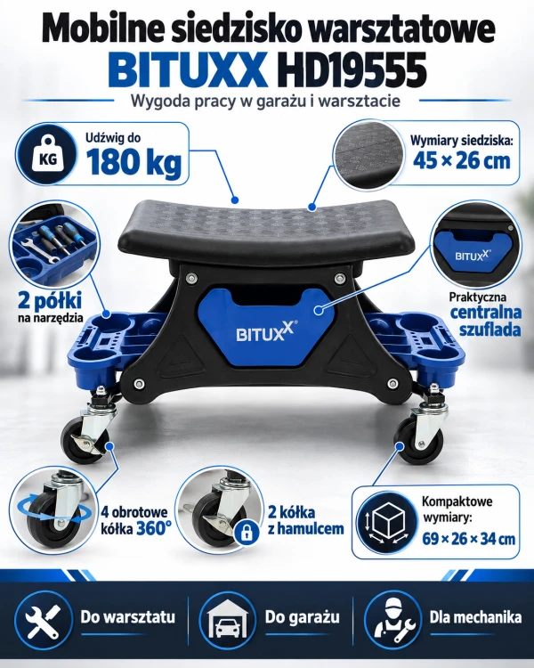 Mobilne siedzisko warsztatowe BITUXX.png