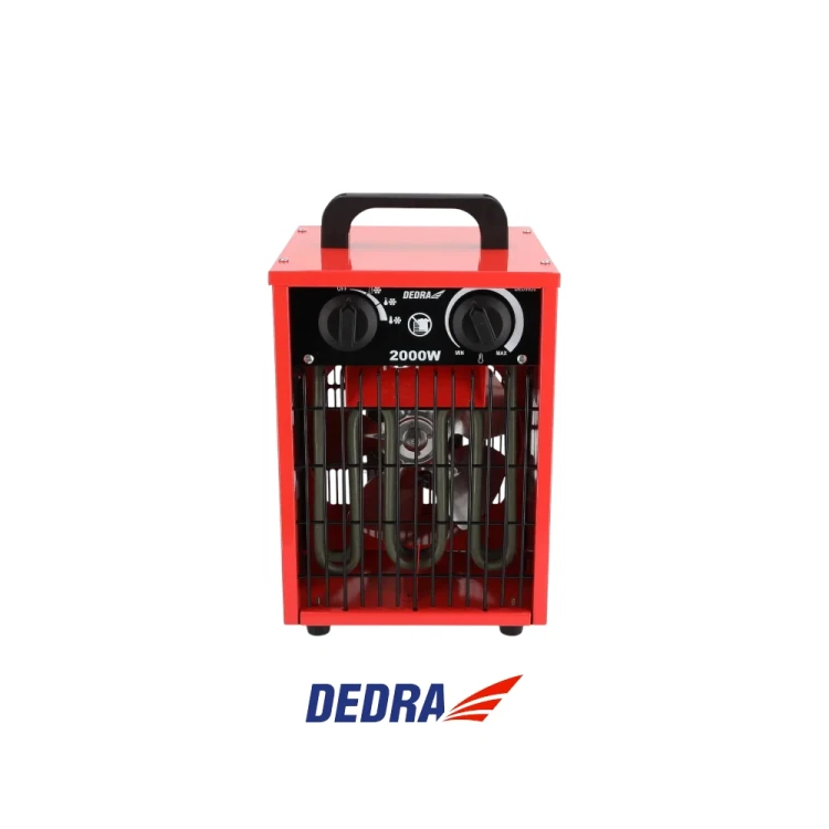 DEDRA DED9920 nagrzewnica elektryczna 2000W 230V z termostatem, regulacją mocy 1000_2000W i metalową czerwoną obudową-Photoroom (1).webp