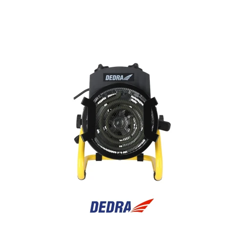 DEDRA DED9930B nagrzewnica elektryczna 2000W 230V w czarnej okrągłej metalowej obudowie z regulacją kąta nadmuchu-Photoroom.webp