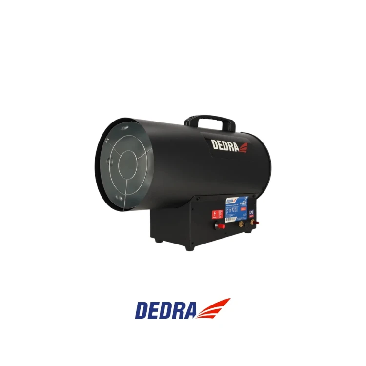 DEDRA DED9946 nagrzewnica gazowa LPG 12–30 kW w czarnej metalowej obudowie z uchwytem transportowym-Photoroom.webp