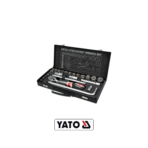 YATO YT-12671 zestaw kluczy nasadowych 25 elementów 1_2 cala 10–32 mm z grzechotką 72 zęby w walizce.webp