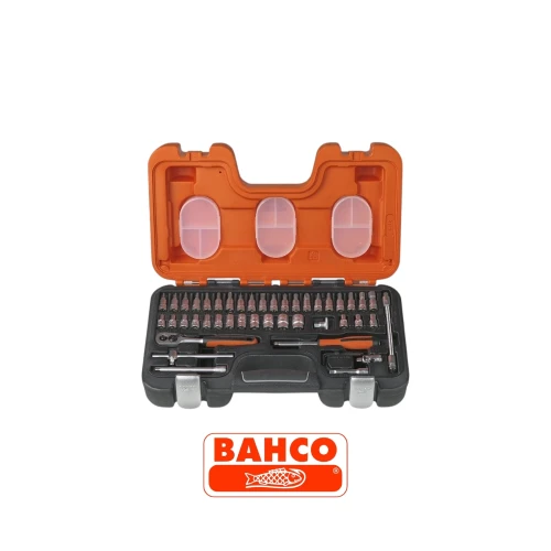 BAHCO S460 zestaw kluczy nasadowych 1_4 46 elementów z grzechotką 60T i bitami TORX HEX PH w walizce.-Photoroom.webp