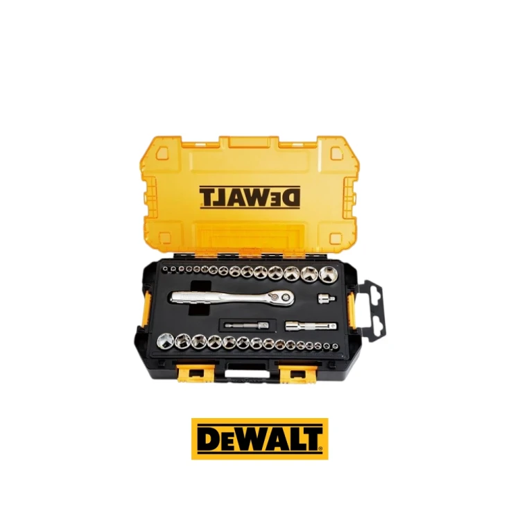 DeWALT DWMT45034-0 zestaw nasadek 34 elementy 1_4 i 3_8 z grzechotką 72T w walizce z przezroczystą pokrywą.-Photoroom.webp