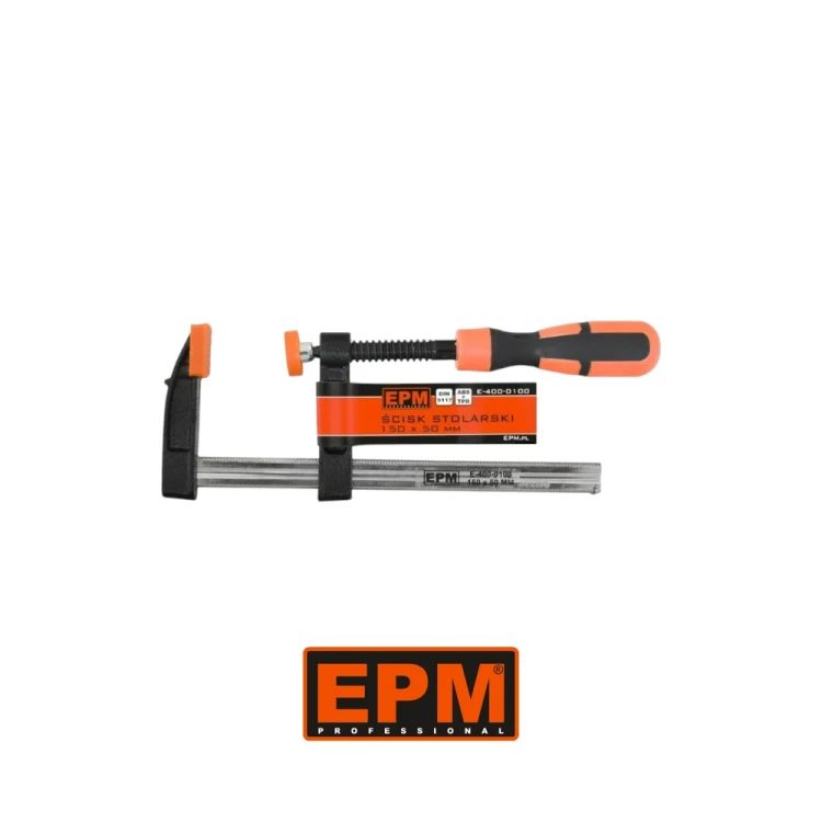 Ścisk stolarski EPM 300x80 mm E-400-0106 typ niemiecki z antypoślizgową rękojeścią-Photoroom.webp