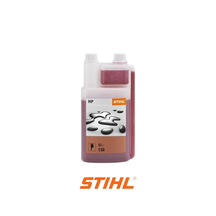 STIHL HP 1L mineralny olej do silników dwusuwowych 2T mieszanka 1_50 w butelce z dozownikiem-Photoroom.webp