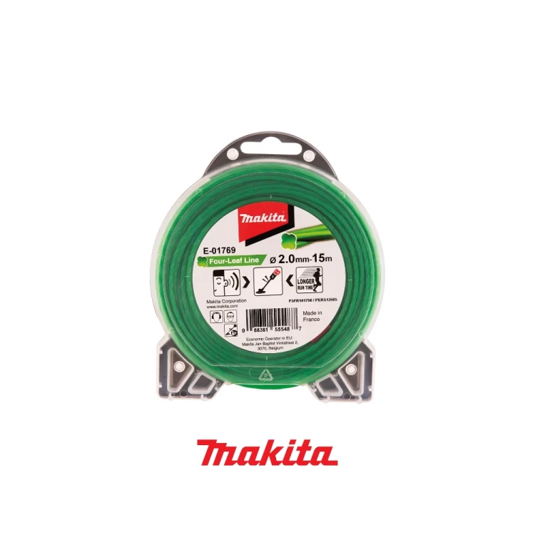 Makita E-01769 Four-Leaf żyłka nylonowa koniczyna 2,0 mm długość 15 m do kos i podkaszarek-Photoroom.webp