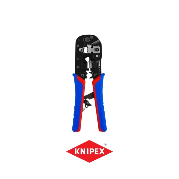 KNIPEX 97 51 13 szczypce do zagniatania złączy RJ45 8P8C 190 mm z mechanizmem zapadkowym-Photoroom.webp