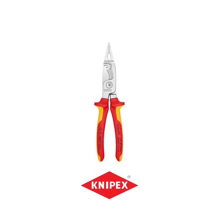 KNIPEX 13 86 200 wielofunkcyjne szczypce do prac elektroinstalacyjnych izolowane VDE 1000 V długość 200 mm-Photoroom.webp