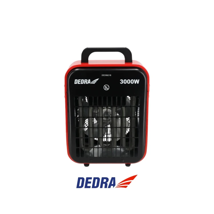 Nagrzewnica elektryczna DEDRA DED9921B 3 kW 230 V z termostatem, regulacją mocy 1000_2000_3000 W i nadmuchem 410 m³_h do garażu i warsztatu.-Photoroom.webp
