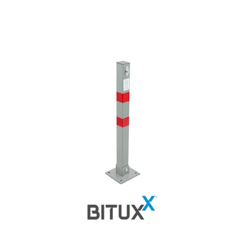 Słupek parkingowy BITUXX HD17325 składany 65 cm stalowa blokada miejsca parkingowego z zamkiem na klucz-Photoroom.webp