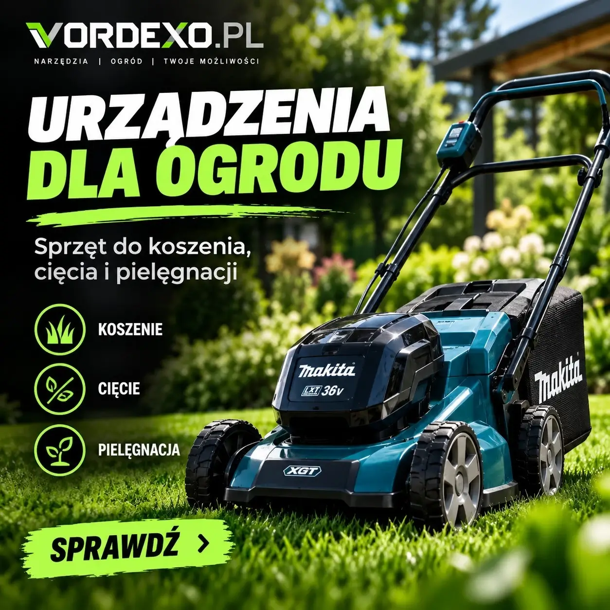 Urządzenia do ogrodu – kosiarki, pilarki, nożyce i dmuchawy do pielęgnacji ogrodu – Vordexo.pl