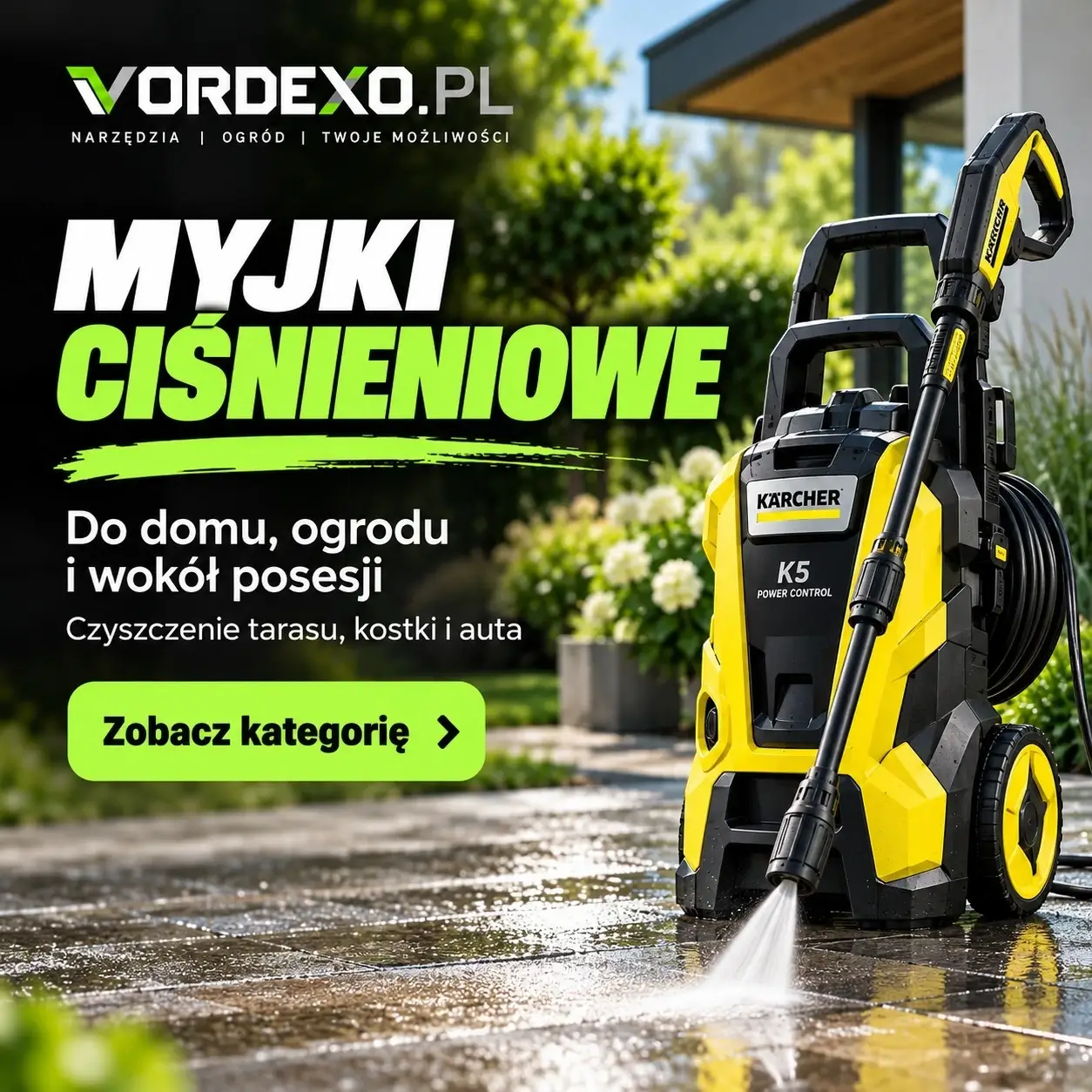 Myjki ciśnieniowe do domu, ogrodu, tarasu, kostki brukowej i samochodu – Vordexo.pl