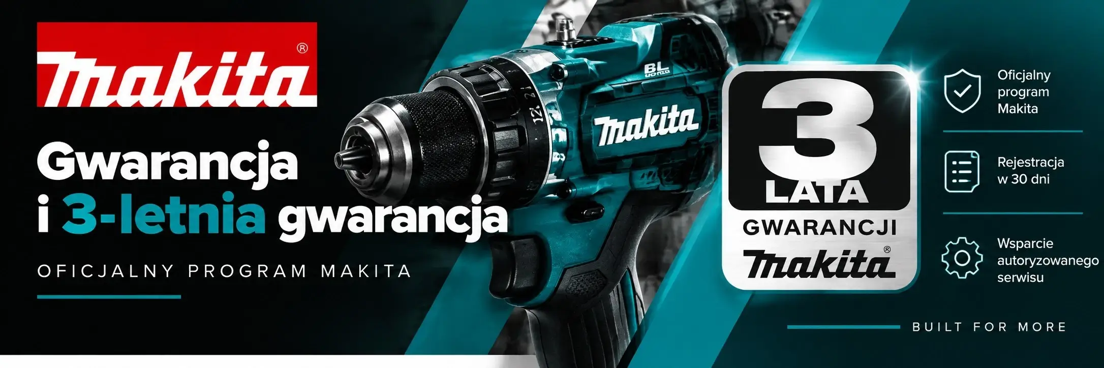 Gwarancja Makita i 3-letnia gwarancja Makita – oficjalny program rejestracji elektronarzędzi i wsparcie autoryzowanego serwisu