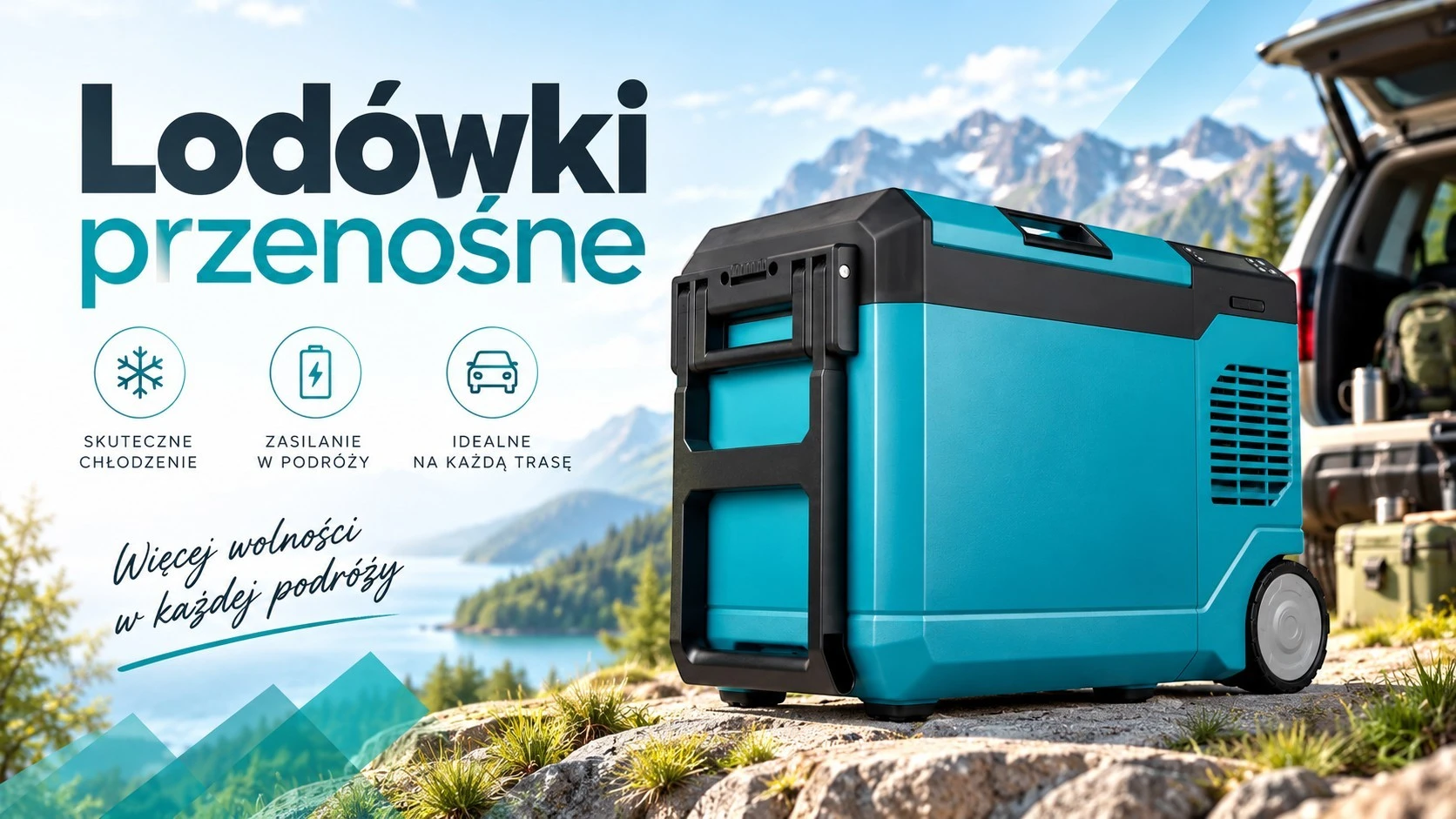 Lodówki przenośne do samochodu, pracy, na budowę i kemping – mobilne chłodzenie w podróży