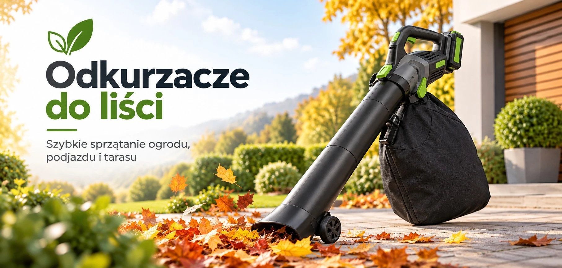 Odkurzacze do liści – akumulatorowy odkurzacz z funkcją dmuchawy do sprzątania ogrodu, podjazdu i tarasu