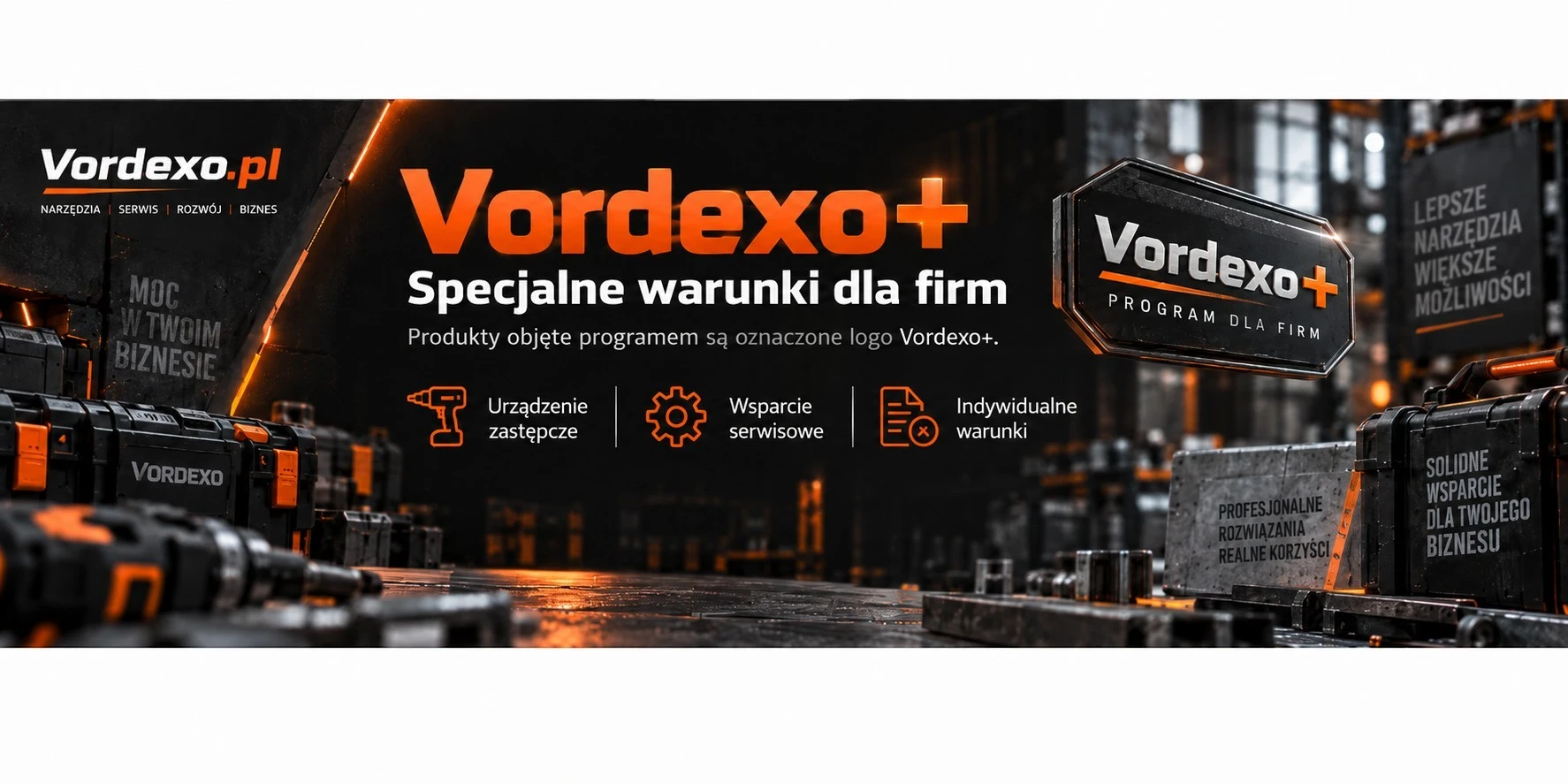 Vordexo+ dla Firm – specjalne warunki, urządzenie zastępcze, wsparcie serwisowe i indywidualne korzyści dla klientów biznesowych Vordexo.pl