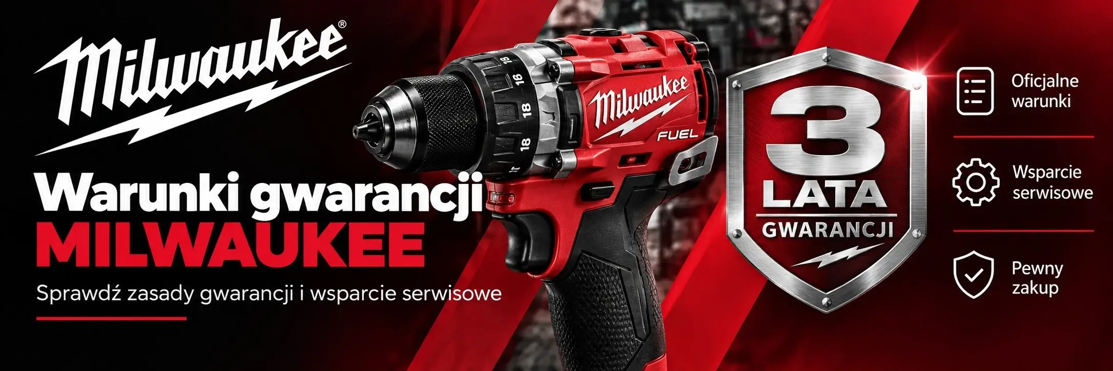 Warunki gwarancji Milwaukee – 3-letnia gwarancja, oficjalne zasady producenta i wsparcie serwisowe elektronarzędzi Milwaukee