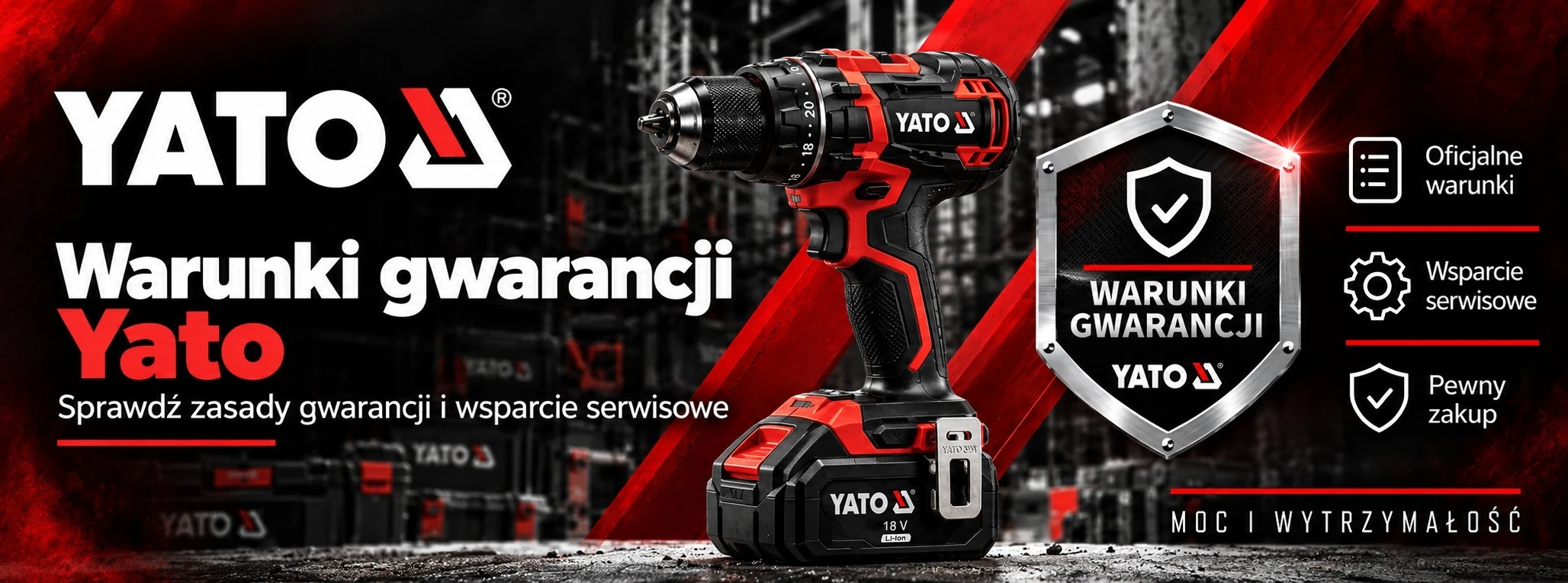 Warunki gwarancji Yato – oficjalne zasady producenta, elektronarzędzia Yato i wsparcie serwisowe