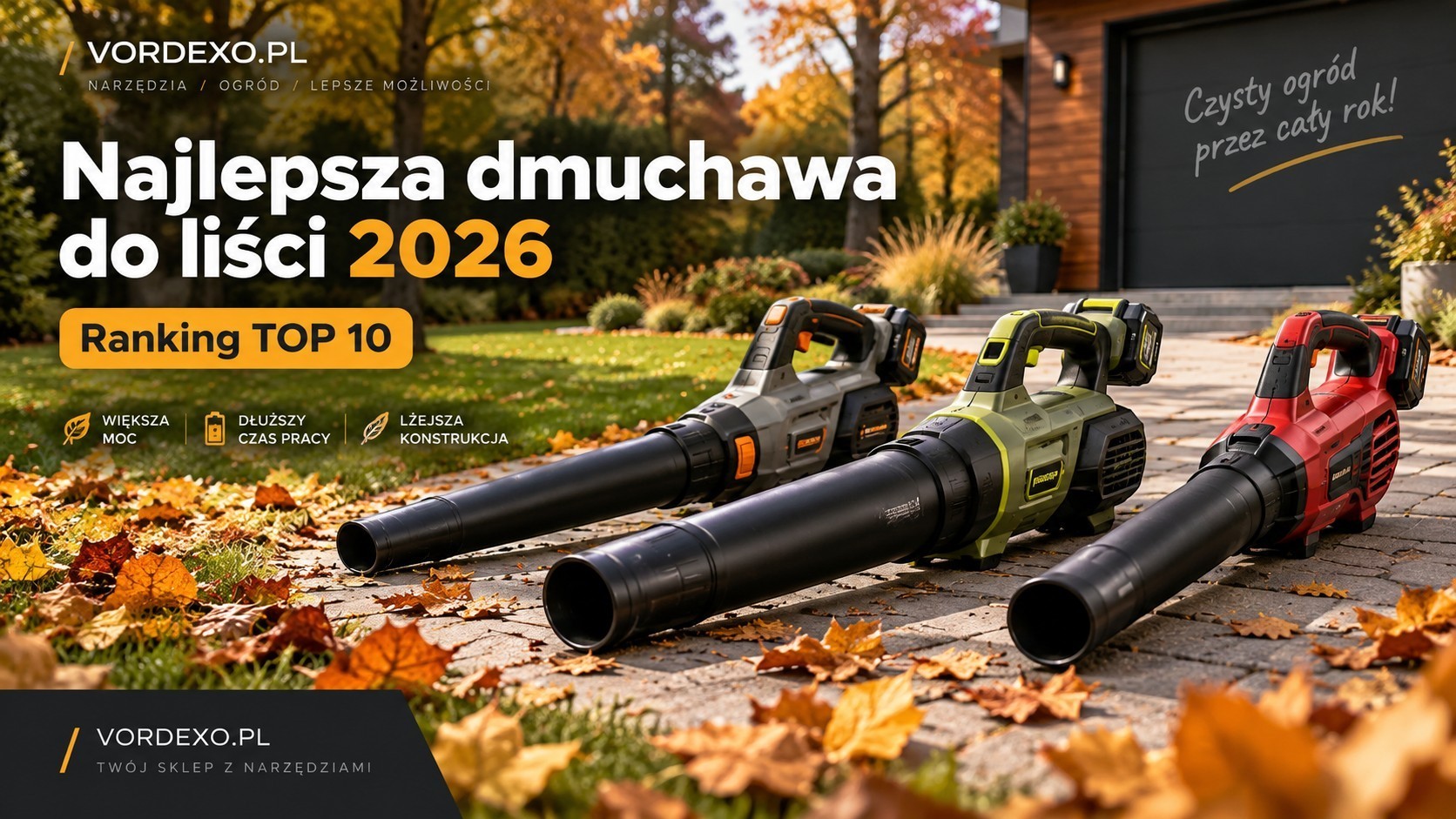 Najlepsza dmuchawa do liści 2026 – ranking TOP 10. Jaką dmuchawę akumulatorową wybrać?